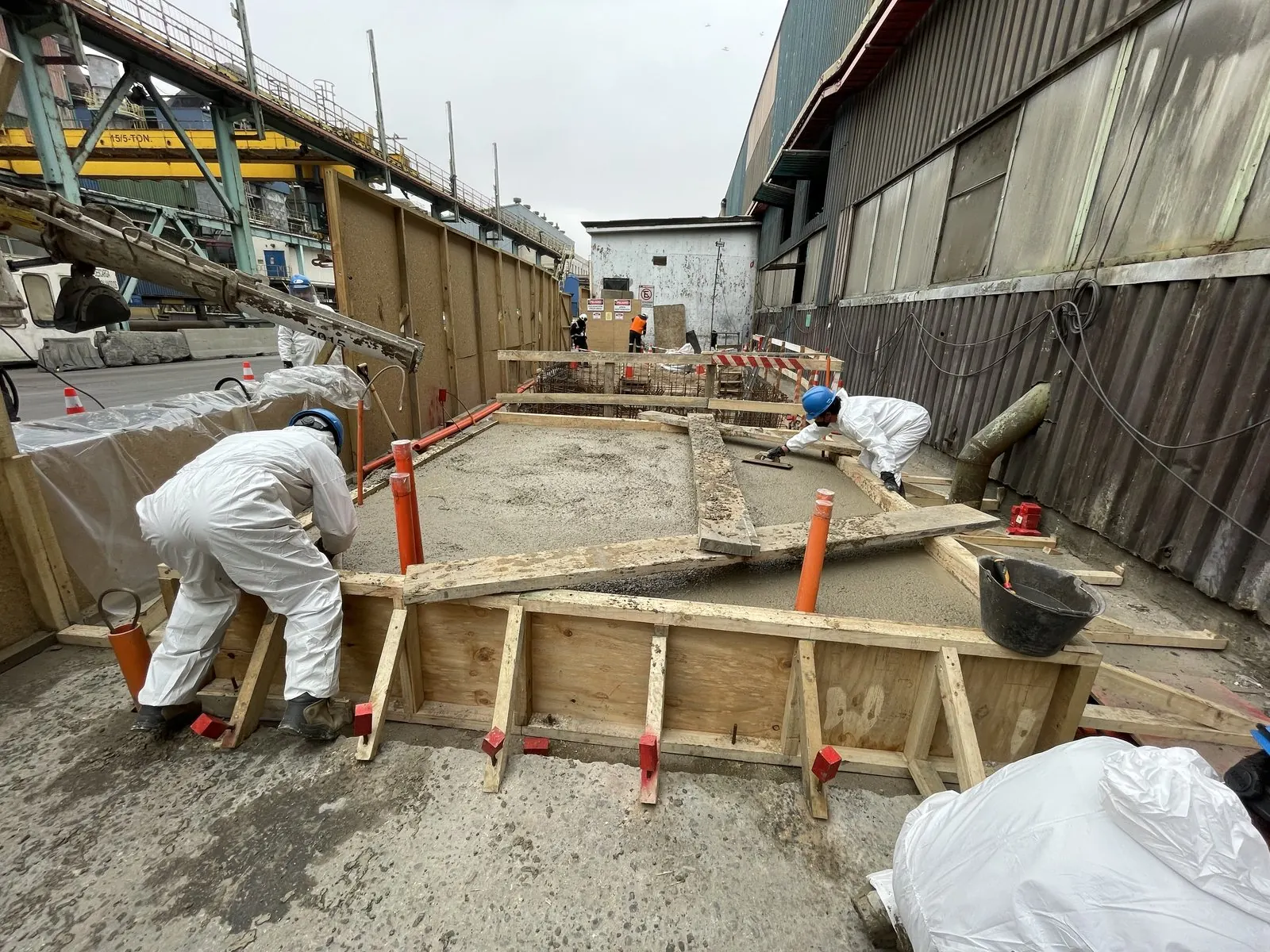 Obra civil de F&L Ingeniería en una planta industrial